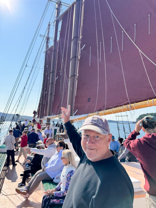 Sailboat Excursion in Bar Harbor Maine for our New England Adventure.  