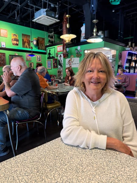 Rachel at the Friendly Toast for Breakfast in Portsmouth NH