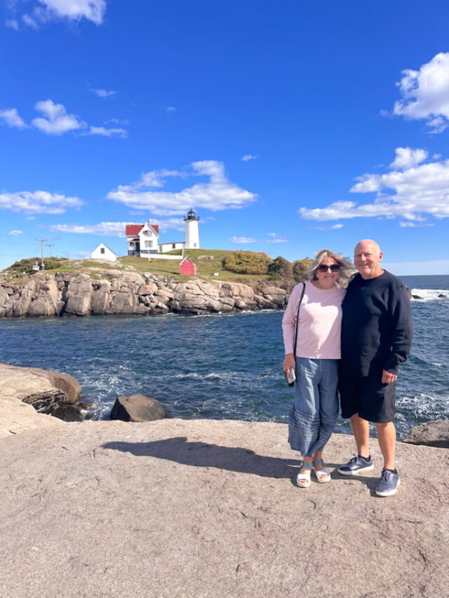 Brad and Rachel at Lighthouse in Kent ME.