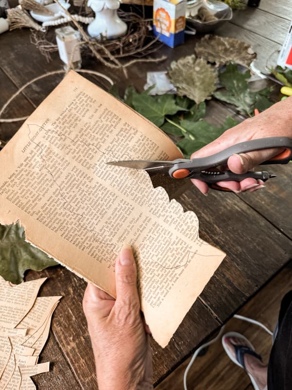 cut several leaves at one time to save time. 