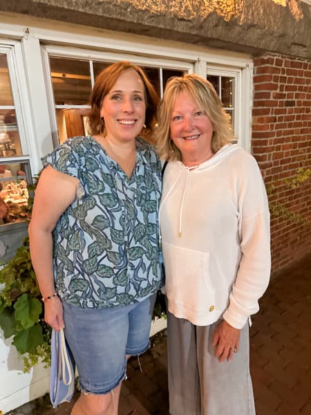 Rachel and Jennifer at the Oar House in Portsmouth New Hampshire for our New England Adventure.  