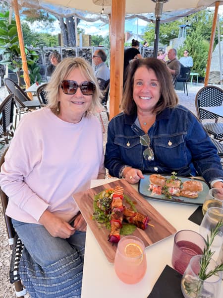 Lunch with Ann from Dabbling and decorating in York Maine.