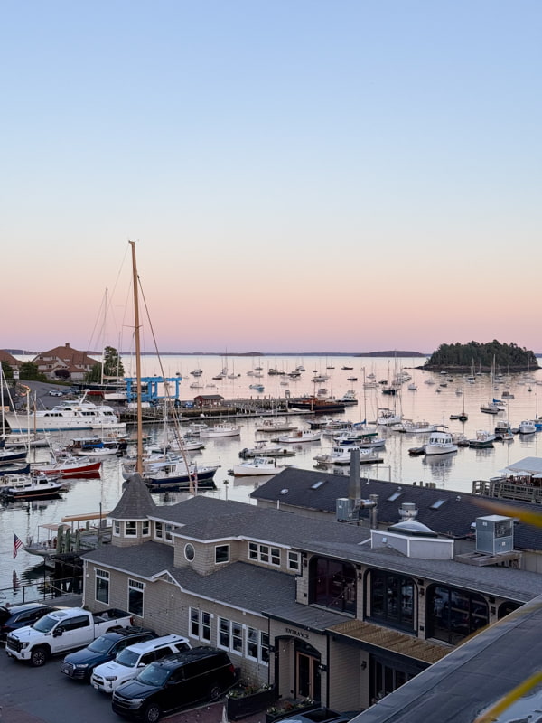 View of bay in Camden Maine