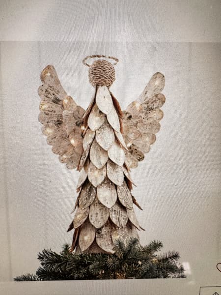 Pottery Barn Inspiration Angel Tree Topper