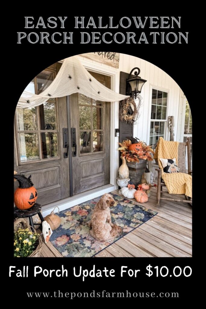 Easy Halloween Porch decorations for under $10.00