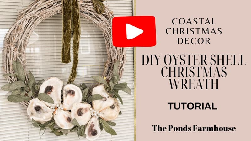 Oyster Shell Wreath Video tutorial