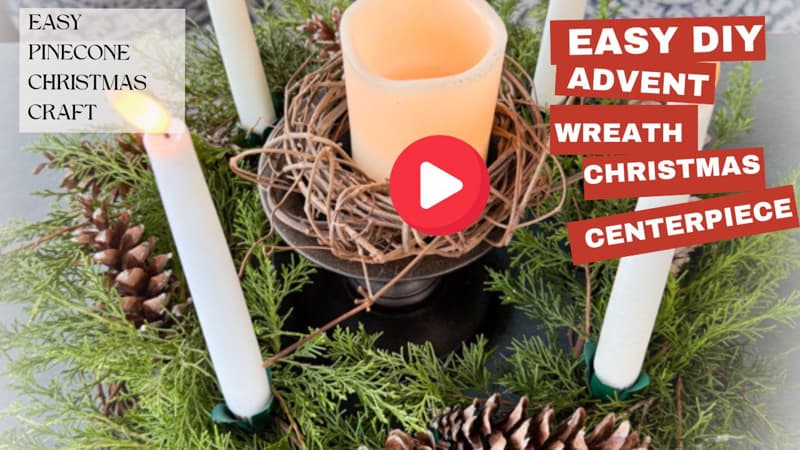 Easy DIY Advent Wreath Video