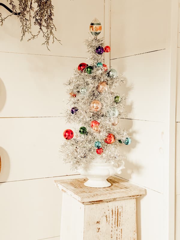 DIY Faux Vintage Aluminum Christmas Tree Tutorial 