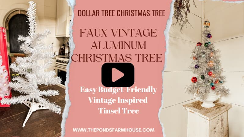 Video Tutorial for Faux Aluminum Christmas Tree