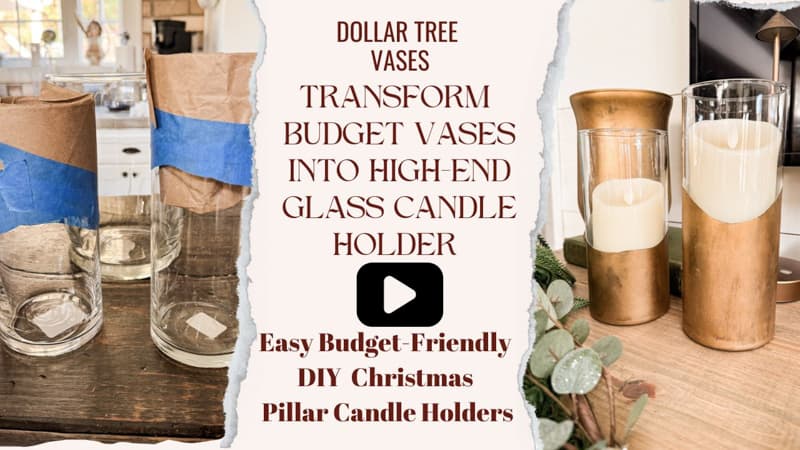 Video for Dollar Tree Vase Transformation.  