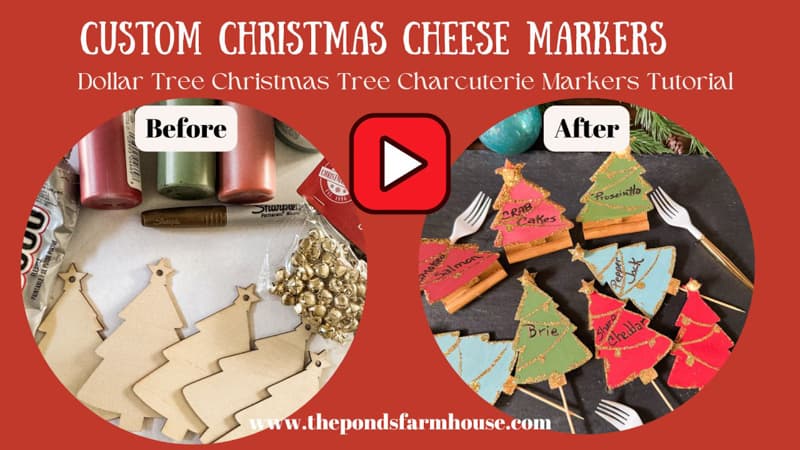 DIY Christmas Cheese Markers Video Tutorial