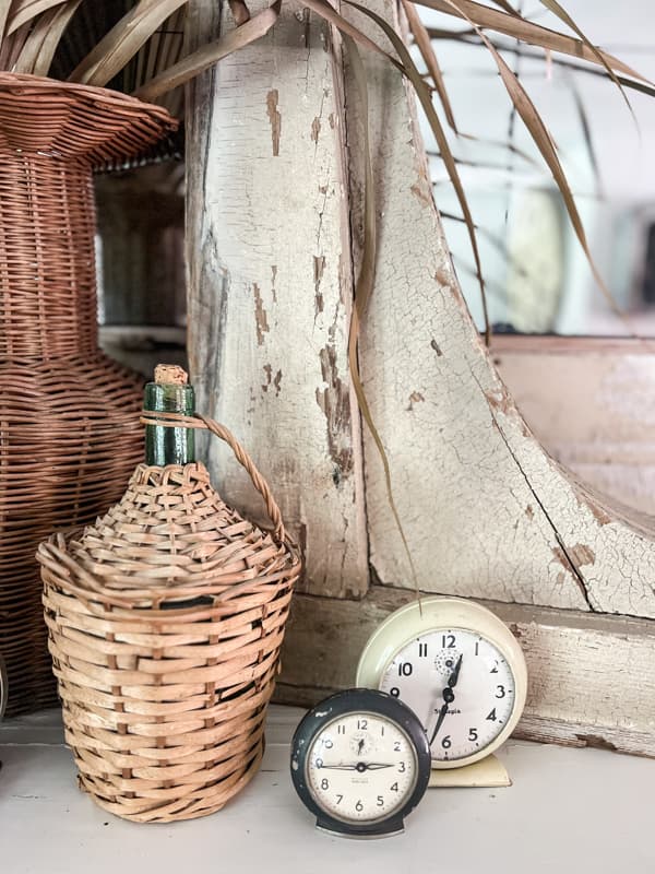 Robyn's architectural finds and vintage baskets.